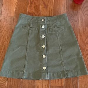 Button down skirt